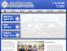 Tablet Screenshot of blockhousebayvets.co.nz